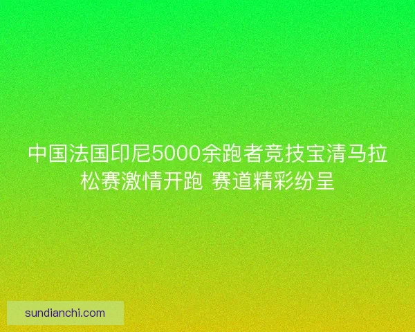 中国法国印尼5000余跑者竞技宝清马拉松赛激情开跑 赛道精彩纷呈